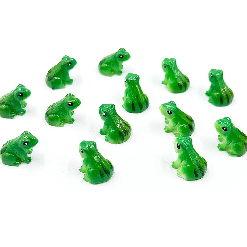 5/10Pcs Mini Resin Frog Figuri - Bonsai Garden Layout ulasan dan harga