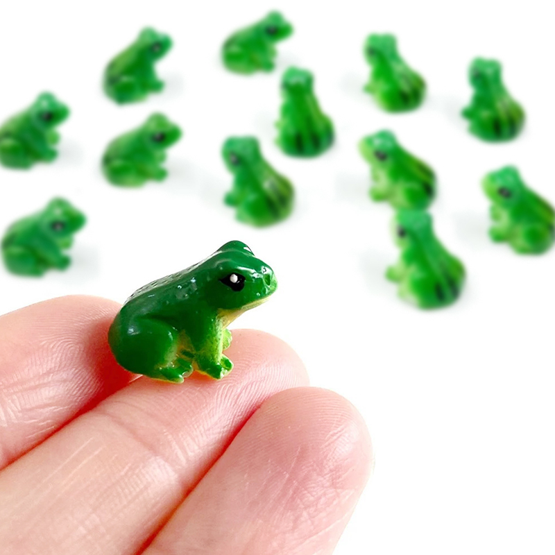 5/10Pcs Mini Resin Frog Figuri - Bonsai Garden Layout ulasan dan harga