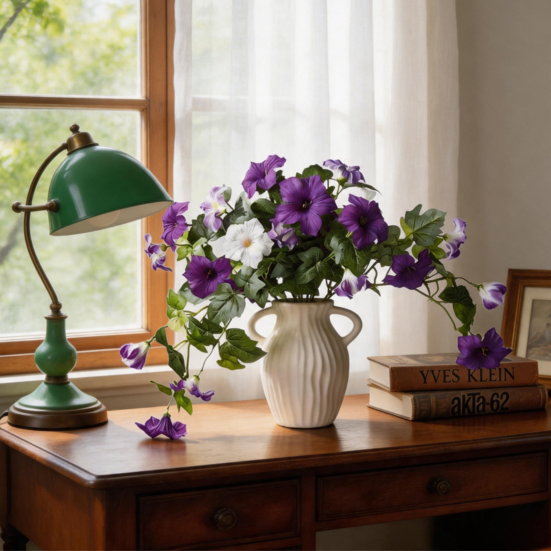 Artificial Silk Flowers Mornin - Bonsai Garden Layout ulasan dan harga