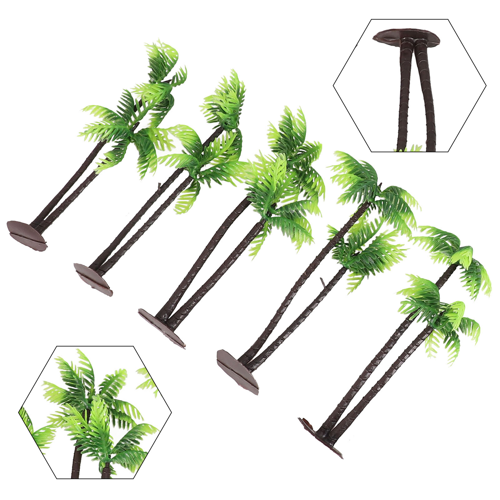5Pcs Artisan-Inspired Coconut  - Bonsai Garden Layout ulasan dan harga